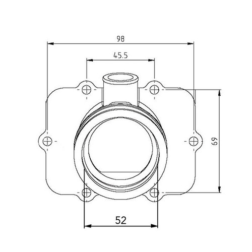 Kimpex Carburetor Adapter Mounting Flange Fits Ski-doo - 301722