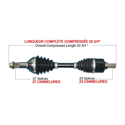TrakMotiveHD Complete HD Axle Fits Yamaha - 216537