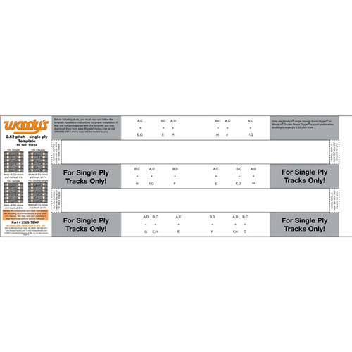 WOODYS 252S Template - 463642