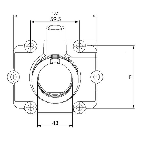 Kimpex Carburetor Adapter Mounting Flange Fits Polaris - 301735