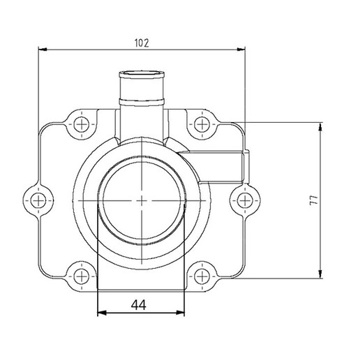 Kimpex Carburetor Adapter Mounting Flange Fits Polaris - 301736