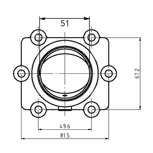 Kimpex Carburetor Adapter Mounting Flange Fits Arctic cat - 301741