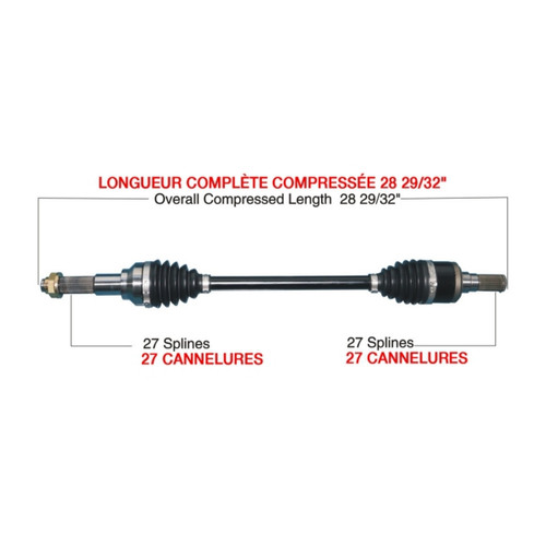 TrakMotiveHD Complete HD Axle Fits Yamaha - 216546