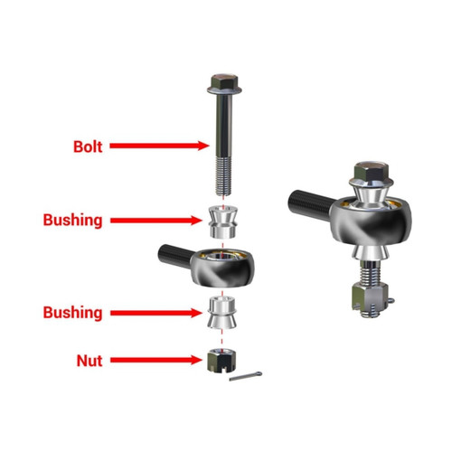 Super ATV Replacement Tie Rod End HD -  Chromoly TRRA-P-RAN900-01-14-ST-001 - 315147