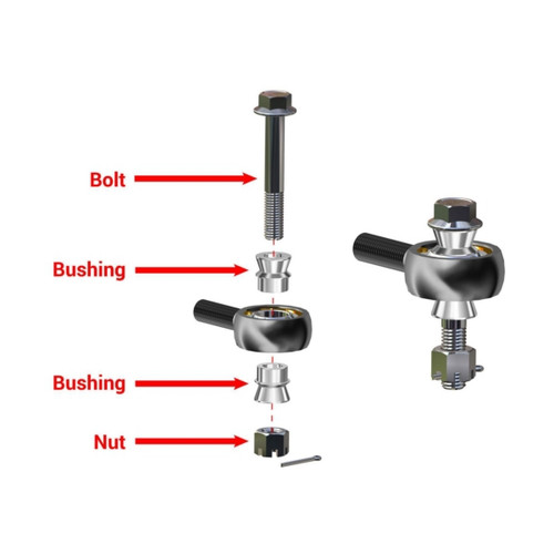 Super ATV Replacement Tie Rod End HD -  Chromoly TRRA-P-RAN-MID-14-ST-001 - 315148