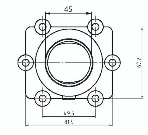 Kimpex Carburetor Adapter Mounting Flange Fits Arctic cat - 301742