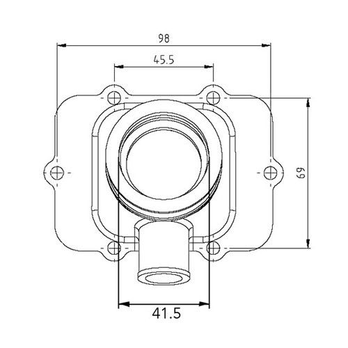 Kimpex Carburetor Adapter Mounting Flange SKI-DOO - 104596