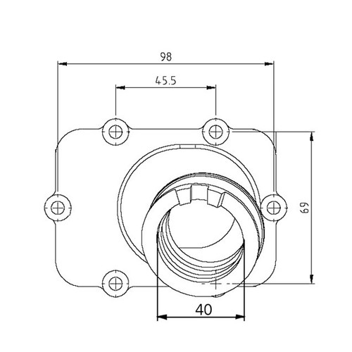Kimpex Carburetor Adapter Mounting Flange SKI-DOO - 104599