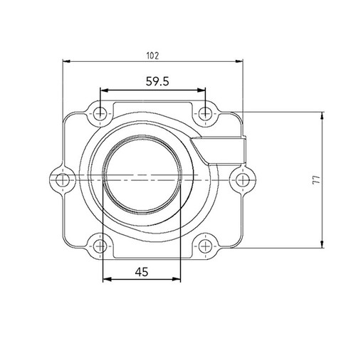 Kimpex Carburetor Adapter Mounting Flange Fits Polaris - 104605