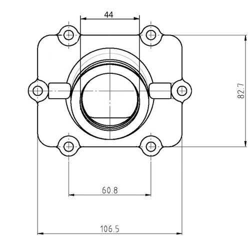 Kimpex Carburetor Adapter Mounting Flange Fits Polaris - 104607