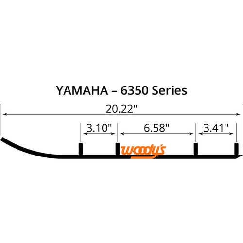 WOODYS Trail Blazer IV Carbide Runner YAMAHA - 463222