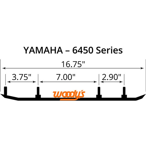 WOODYS Trail Blazer IV Carbide Runner Fits Yamaha - 463223
