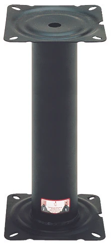 Wise Fixed Black Powder Coated Steel Seat Pedestal - 721229