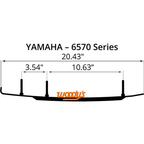WOODYS Dooly Carbide Runner Wide U lity - Fits Yamaha - 463242