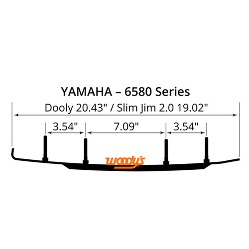 WOODYS Dooly Carbide Runner 8HG Single Keel - YAMAHA - 463244