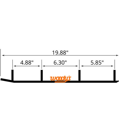 WOODYS Trail Blazer IV Carbide Runner 4 Bolt - SS/Tunnelblade/Tunnelight/Tunnelwide - 463247
