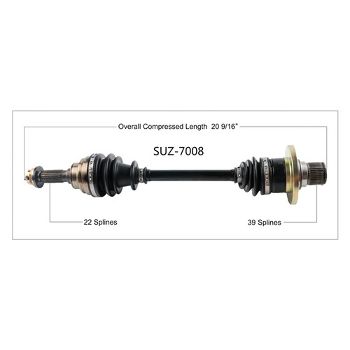TrakMotive Complete Axle Fits Suzuki - 216666