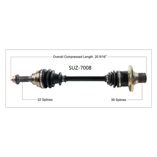 TrakMotive Complete Axle Fits Suzuki - 216666