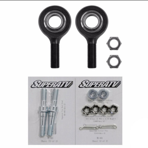 Super ATV Replacement Tie Rod End HD - Chromoly Steel - 313288