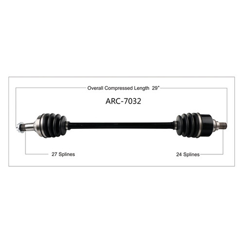 TrakMotive Complete Axle Fits Arctic cat - 216671
