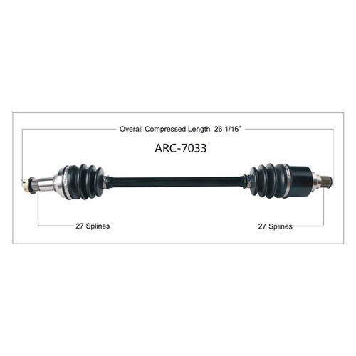 TrakMotive Complete Axle Fits Arctic cat - 216672