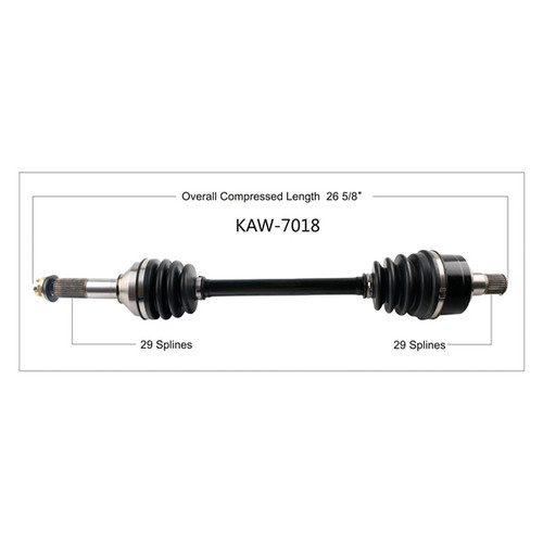 TrakMotive Complete Axle Fits Kawasaki - 216680