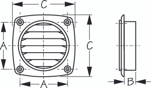 Sea Dog Thru Vent Polypropylene - 702787