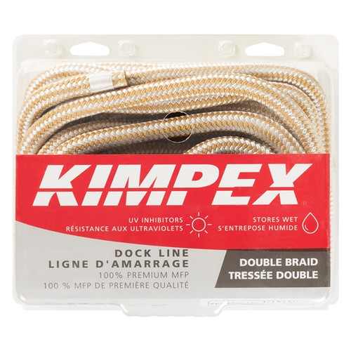 Kimpex Double Braided Dock Line 30' - 5/8" - Nylon - Double Braided - 748999