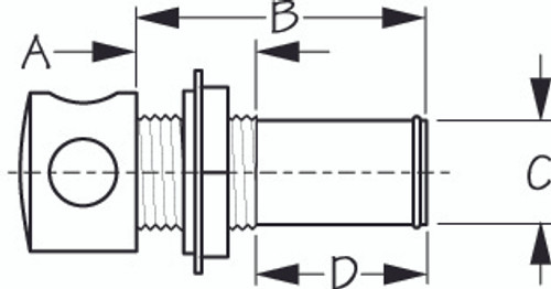 Sea Dog Nylon Gas Tank Vent Injection Molded Nylon - 702789