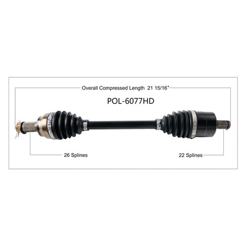 TrakMotive Complete HD Axle Fits Polaris - 216687