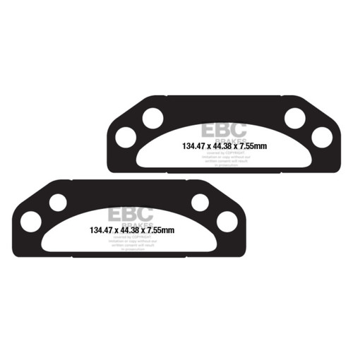 EBC  "X" Carbon Graphite Brake Pad Organic - Rear left - 125213