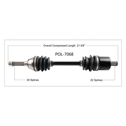 TrakMotive Complete Axle Fits Polaris - 216689