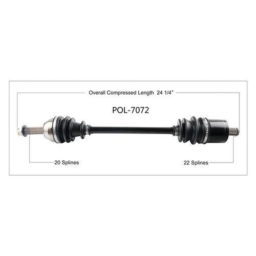TrakMotive Complete Axle Fits Polaris - 216693
