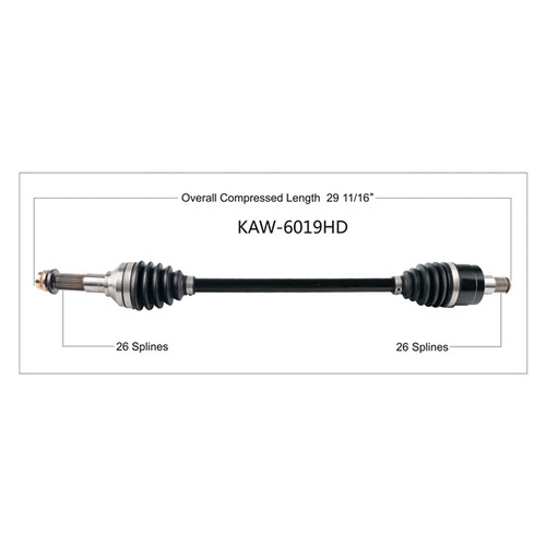 TrakMotive Complete HD Axle KAWASAKI - 216706