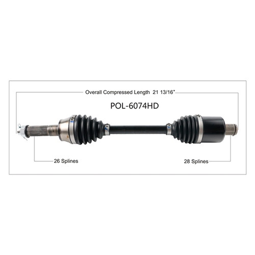 TrakMotive Complete HD Axle Fits Polaris - 216715