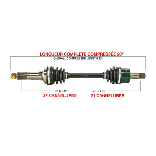 Kimpex Complete Axle Fits Yamaha - 416166