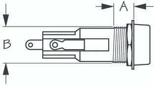 Sea Dog Fuse Holder with Push in Cap - 702821
