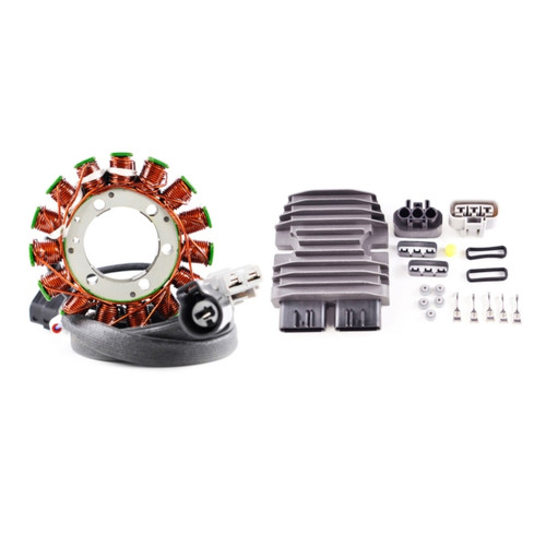 Kimpex HD Generator Stator & Aluminum Mosfet Voltage Regulator Kit KAWASAKI - 225515 - 225515