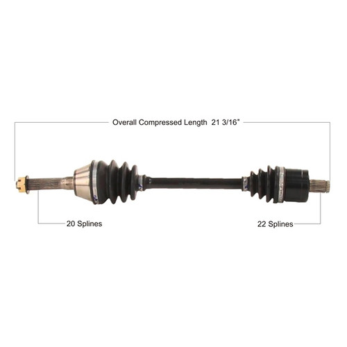 TrakMotive Complete Axle Fits Polaris - 216732