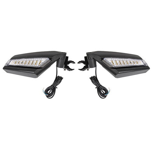 Kimpex Sideview Mirror with Light 1.5"-2" Clamp-On - 283010