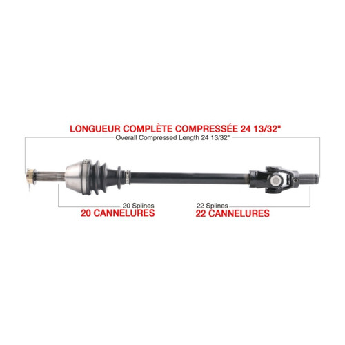 Kimpex Complete Axle Fits Polaris - 416252