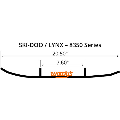 WOODYS Extender Trail III Carbide Runner SKI-DOO - 463301