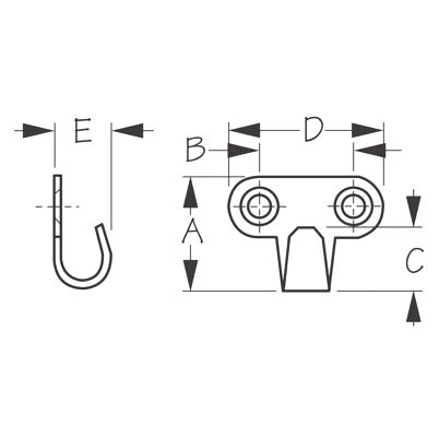 Sea Dog Hammock Hooks - 702865