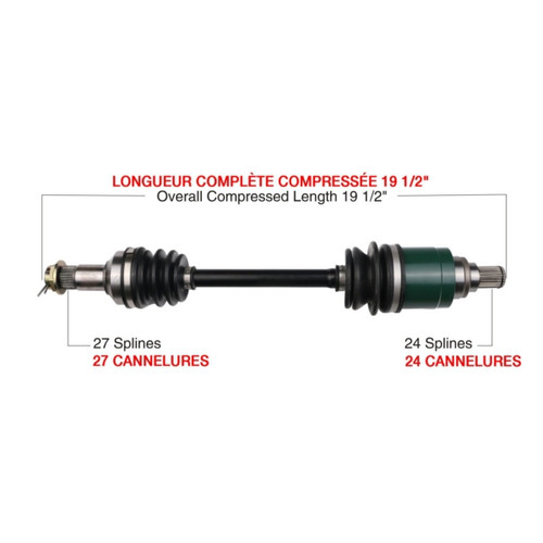 Kimpex Complete Axle Fits Arctic cat - 416286