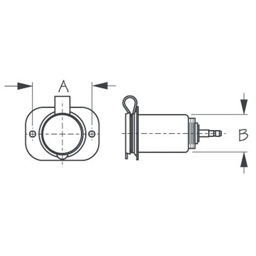 Sea Dog Power Socket 12-Volt - 702908