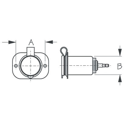 Sea Dog Power Socket 12-Volt - 702908