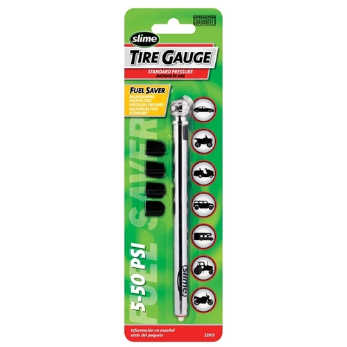 SLIME 5-50 PSI Pencil Gauge Tire Gauge - 071410