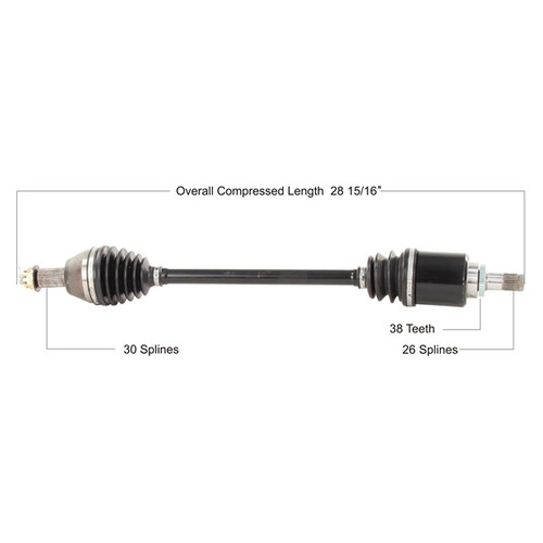 TrakMotive Complete Axle Fits Honda - 216751