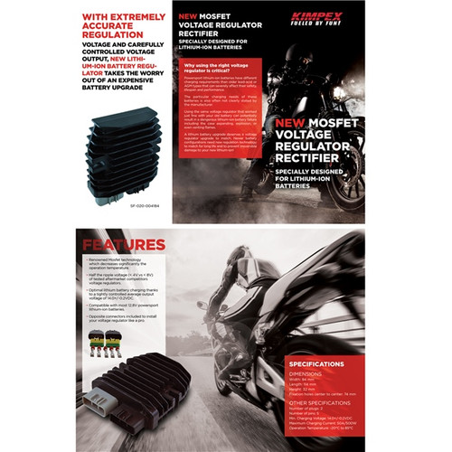 Kimpex HD Mosfet Voltage Regulator Rectifier Universal - 225637 - 225637