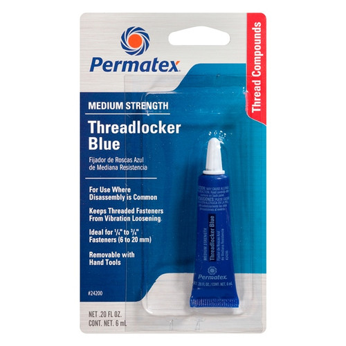 Permatex Blue Removable Strength Threadlocker Liquid - 6 ml - 071414